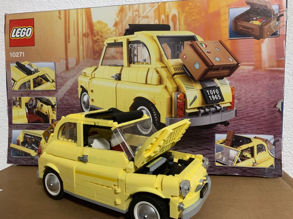 Grosser Lego Fiat 500 gelb mit Verpackung | Kaufen auf Ricardo