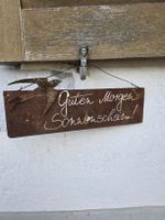 Dekoschild Edelrost Guten Morgen 
