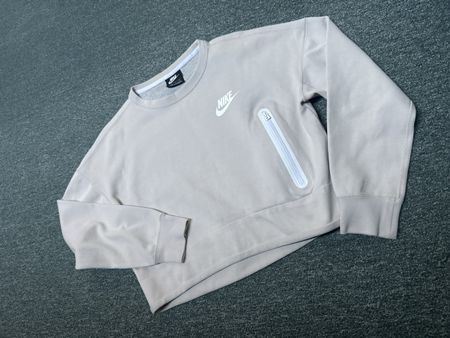 Nike Pullover beige mit Reissverschluss Grösse S