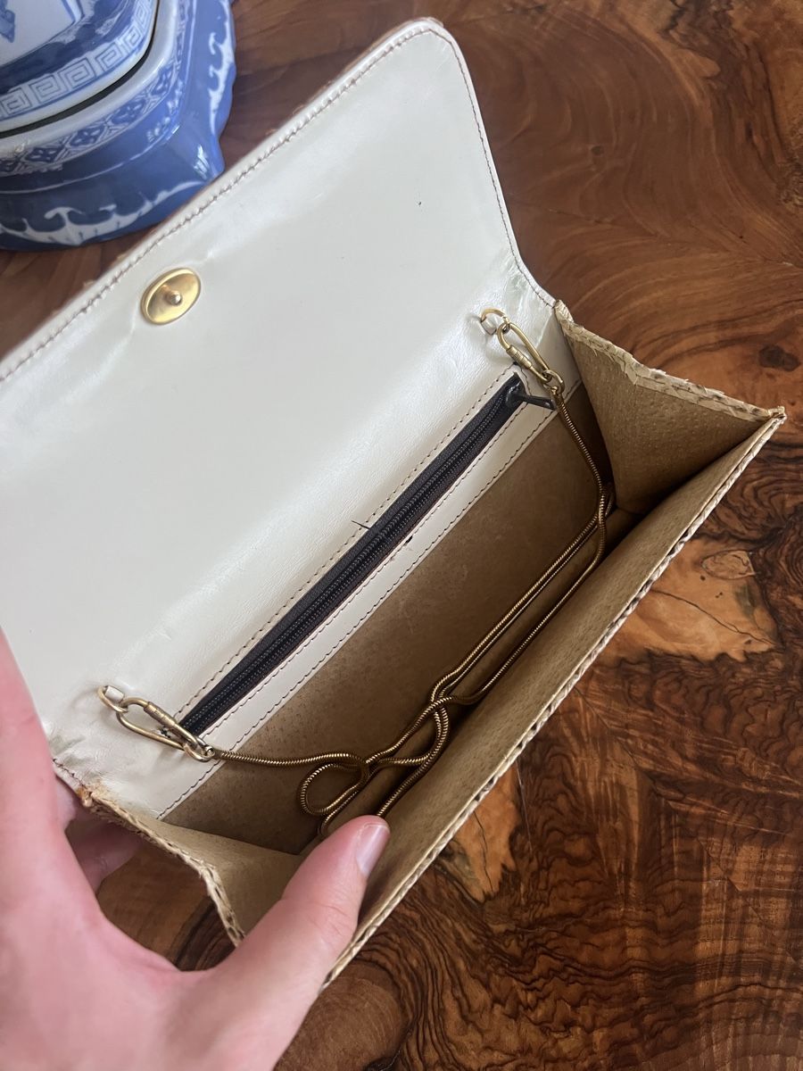 Taschen für Damen: Vintage Python Leather Evening Bag with Strap – Gebraucht aus Zürich von ralph__ 5
