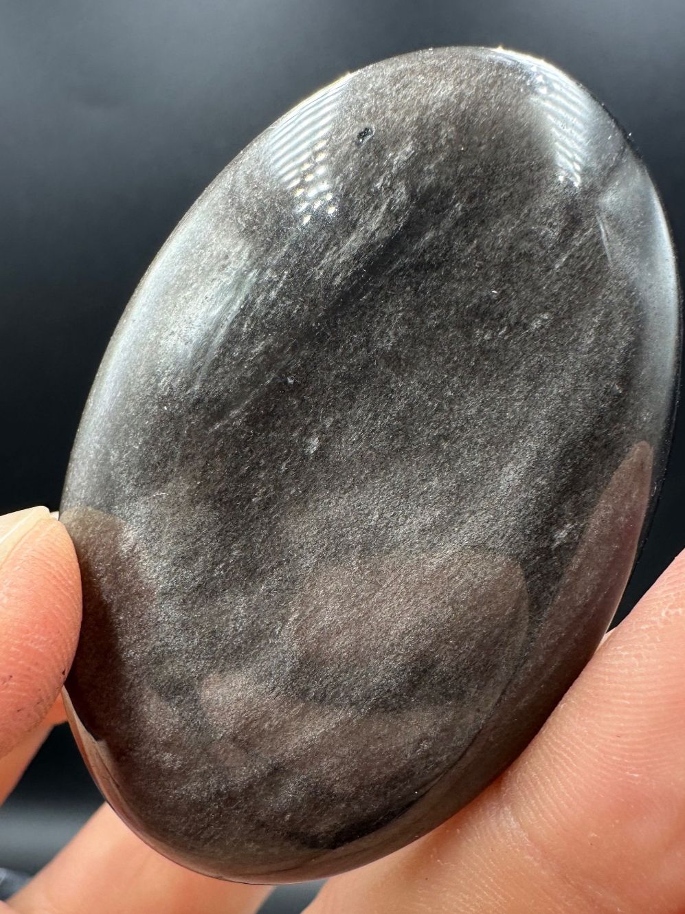 Mineralien & Heilsteine: Silber Obsidian Handschmeichler Heilstein – Neu und originalverpackt aus Männedorf von Handschmeichler 1