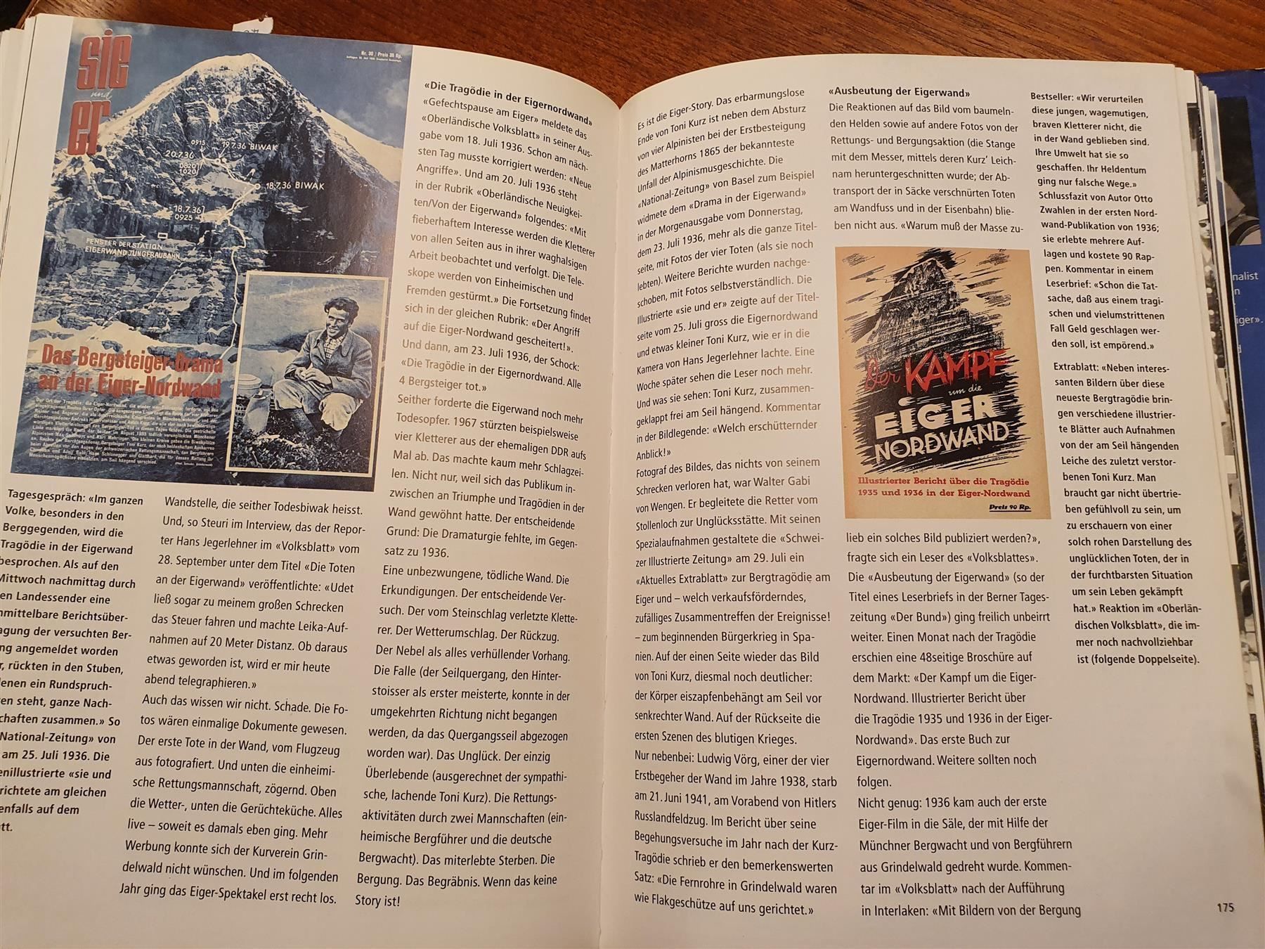 Libri: Buch: Eiger - Die vertikale Arena – Usato da Bern venduto da schatzheber 5