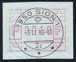 ATM 5III d rotlila erstes Frühdatum 9.11.89 grosse Rarität