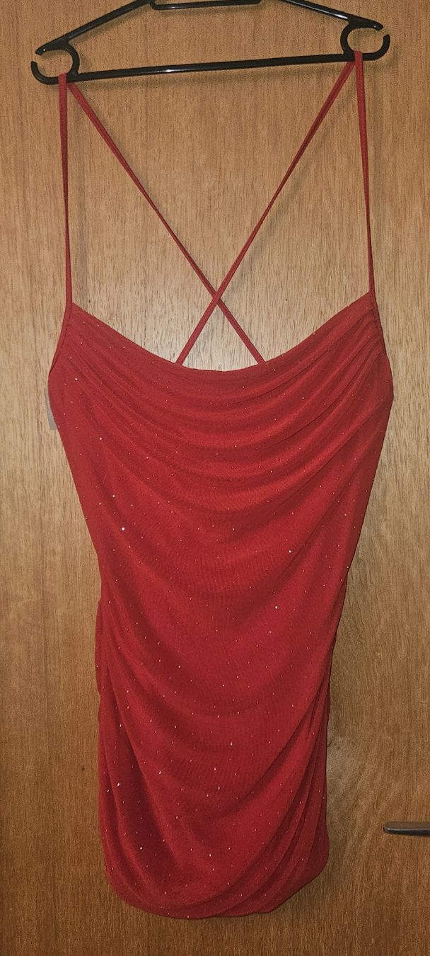 Vestiti: Rotes Partykleid mit Glitzer, Grösse 38-40 Valentin – Nuovo (secondo la descrizione) da Seuzach venduto da mar_8tfs