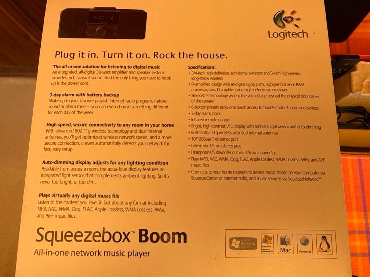 Logitech Radios: Logitech Squeezebox Boom Network Music Player – D'occasion à Winterthur par CleanUp 3
