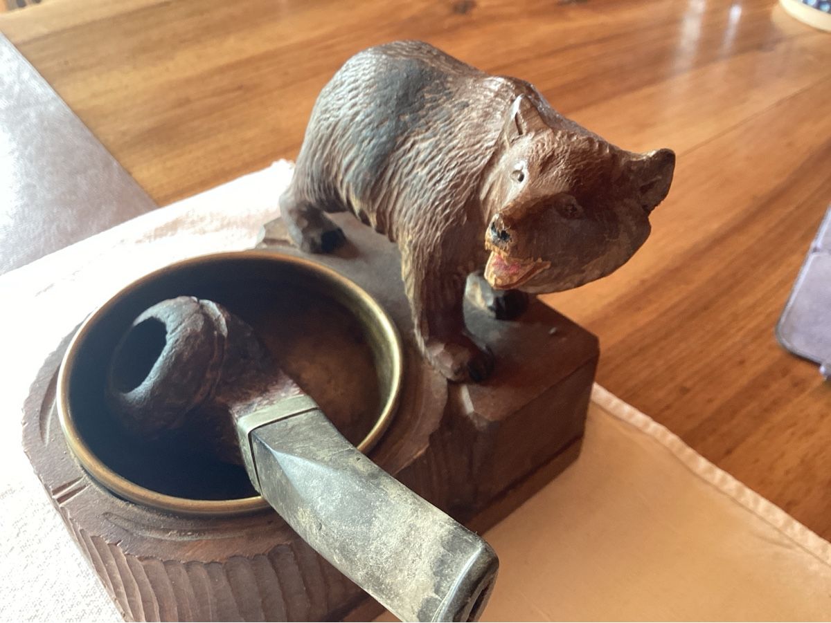 Tabakpfeifen & Zubehör: Ours sculpté + pipe objets de fumeur – Gebraucht aus Luc (Ayent) von Rebouille 3