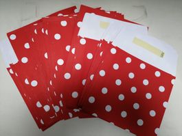 Restposten 50 Stück Geschenkcouvert gepunktet