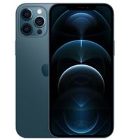 iPhone 12 Pro Max 512 GB Pazifikblau – top, mit viel Zubehör