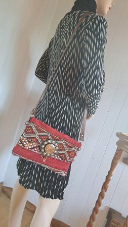 KELIM Clutch Ethno Berber Tasche Marokko Handtasche Unikat 
