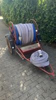 Schlauchwagen mit ca. 100m Kunststoff Feuerwehr Schlauch