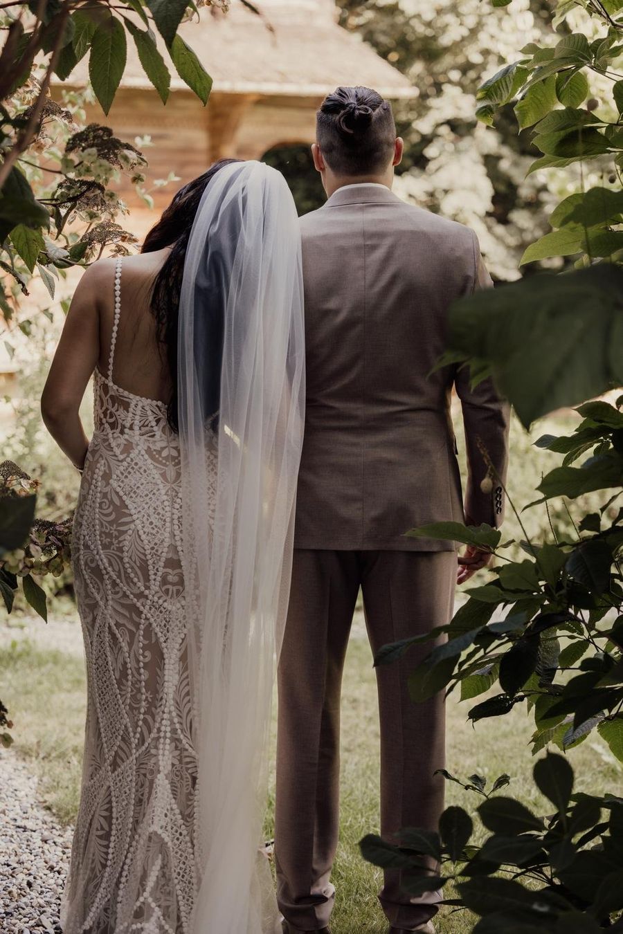 Vestiti: Secondhand Brautkleid von Mode de Pol, Grösse 36-38 – Usato da Brunnen venduto da Herzig-Brautmode 4