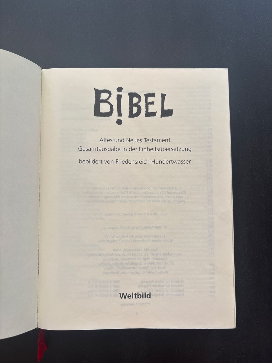Libri: Hundertwasser Bibel - Gesamtausgabe – Nuovo (secondo la descrizione) da Knonau venduto da ReMaaaan 1