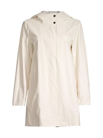 Marella Sport Regen Jacke ERROR weiss mit Kapuze BW PU Gr 40