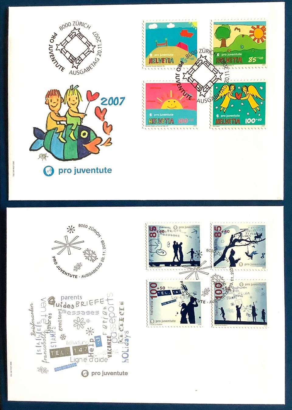 Tutti i francobolli: 2007+2009 / FDC Pro Juventute – Nuovo (secondo la descrizione) da Liestal venduto da Skunk02
