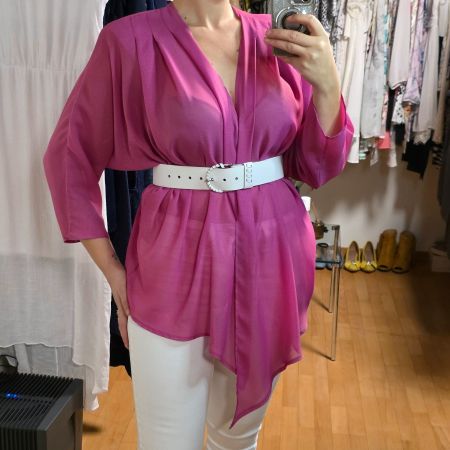 Rosa elegante Bluse – fließend und stilvoll