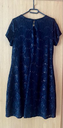Cocktail Kleid Gr. 40 schwarz mit Pailletten. Elegant