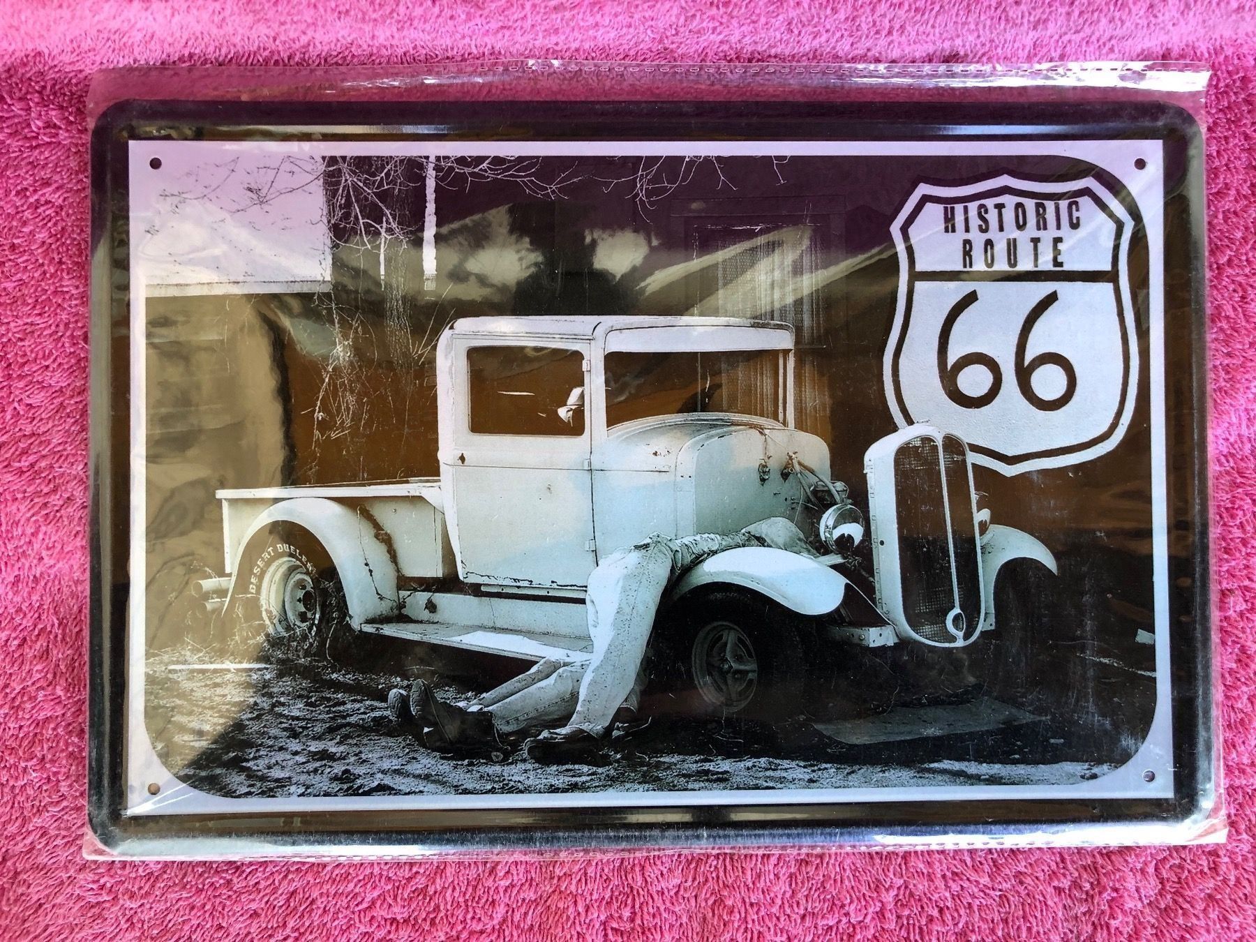 Schilder: Route 66 historic hot rod rat pick up – Neu (gemäss Beschreibung) aus Reinach AG von rares75