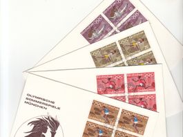 LBK 497 - 500 im 4er-Block FDC