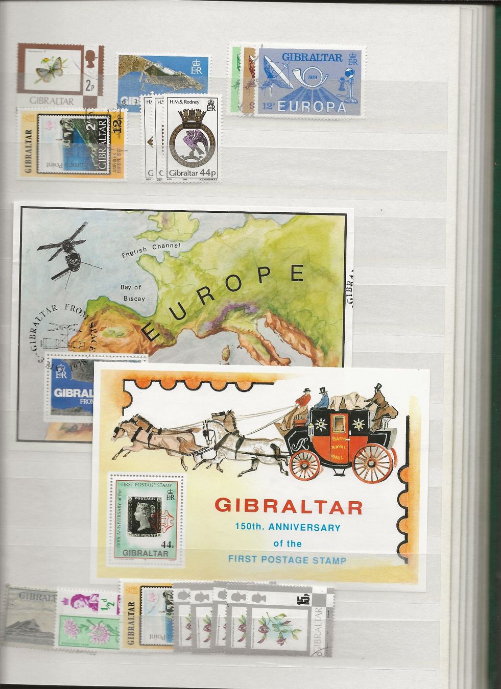 Tutti i francobolli: Marken Gibraltar gestempelt falz postfrisch – Usato da Au ZH venduto da xelagreb01