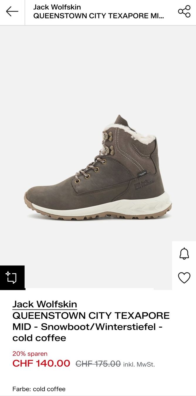 Jack Wolfskin Scarpe da uomo: Jack Wolfskin Winterstiefel, Gr. 39 – Usato da Brunnen venduto da nat_qj8q 6
