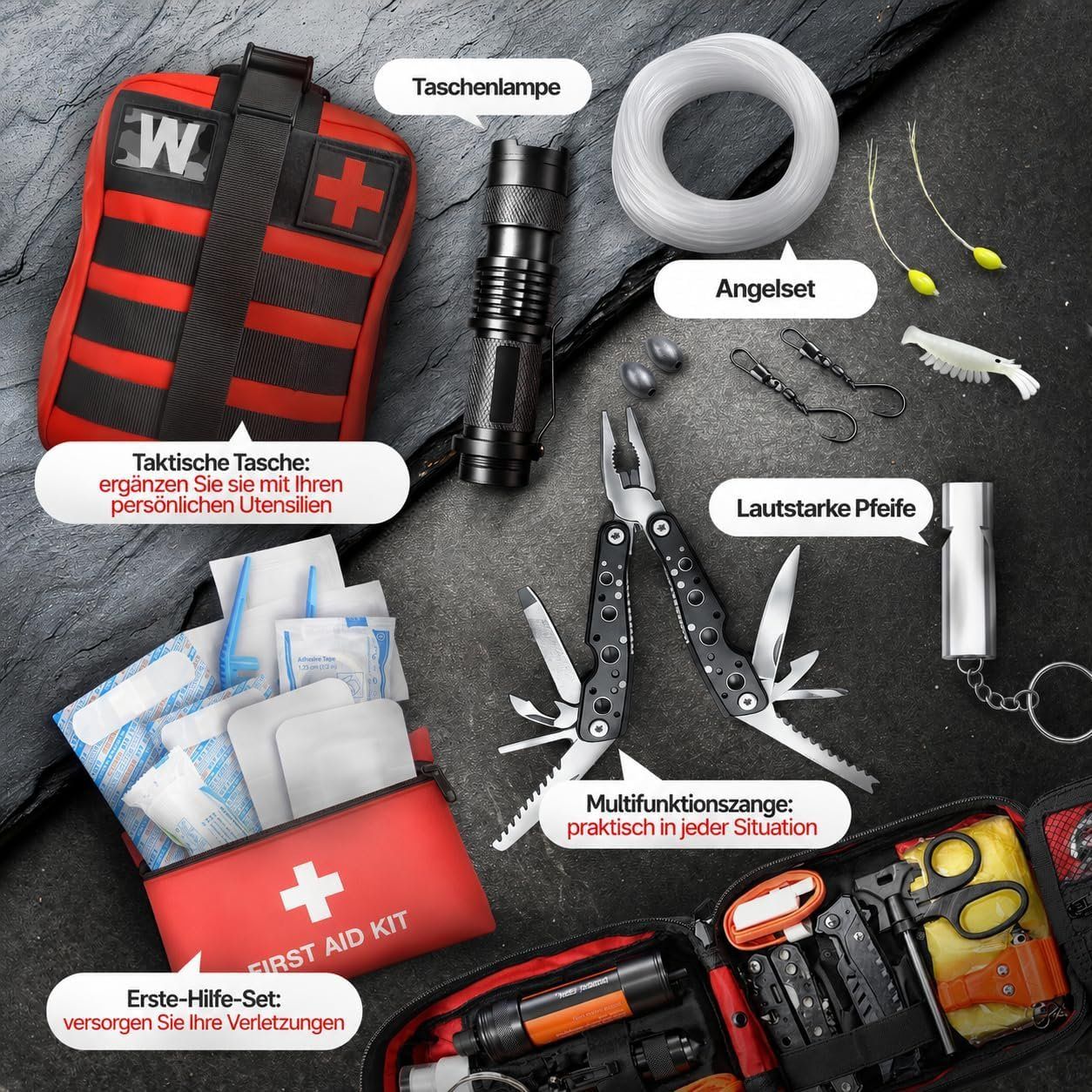 Alle Werkzeuge: Survival Kit Erste Hilfe Wasserfilter Outdoor – Neu und originalverpackt aus Schaffhausen von her_zt65 4