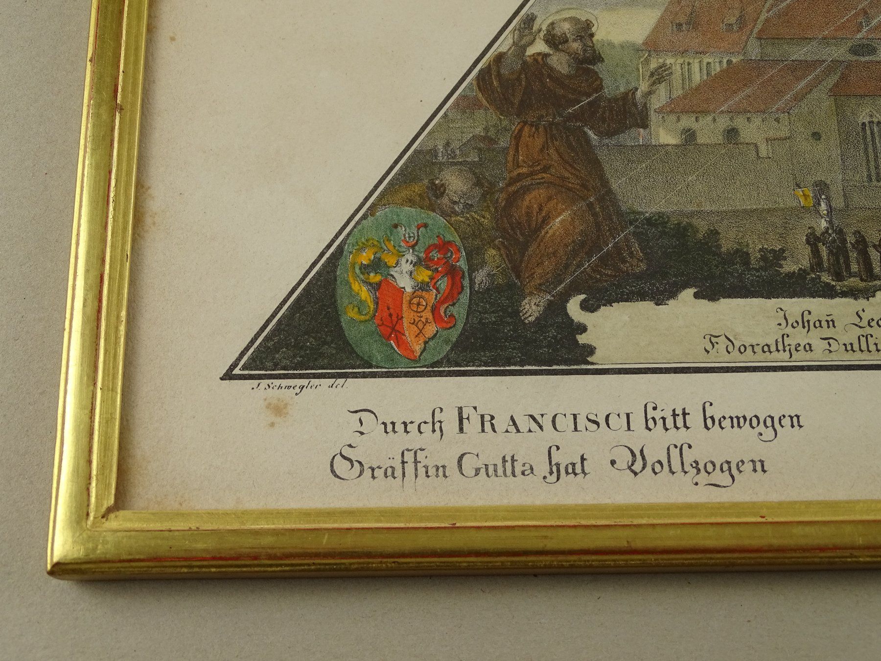 Incisioni: KLOSTER MARIA IN DER AU, LITHOGRAPHIE – Usato da Grüningen venduto da Kartensammler 6