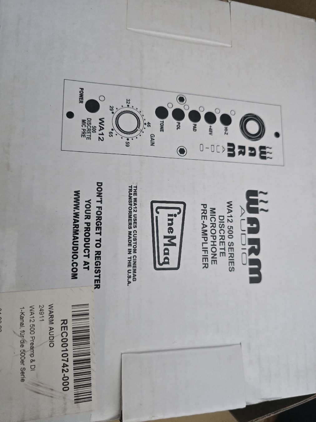 Warm Audio Microfoni: Warm Audio WA12 500 Mic Pre – Usato da Genève venduto da bil_y5g7 3