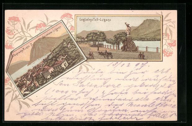 Ansichtskarten: Litho Salvatore-Lugano, Panorama Monte S – Gebraucht aus Berlin von bartko-reher