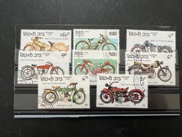 1985 Laos  Motorräder Vintage Serie super gest.   (A539)