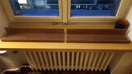 2x Ikea wooden shelves