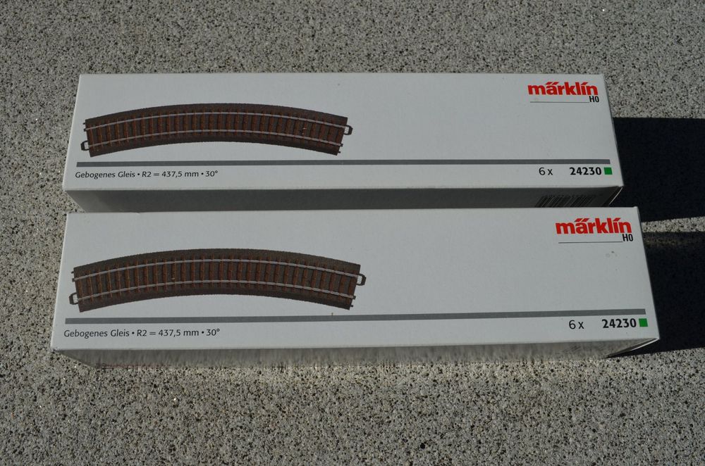 Lot De 12 Rails Courbes Tourelle/Gastou - Échelle HO - Béton - Occasion
