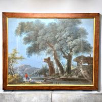 Philippe de Fégely (Suisse, 1790 - 1831) paysage au pastel