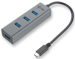 i-tec C31HUBMETAL403 Meta 4-Port Hub C-zu-A USB-3.0/3.1/3.2