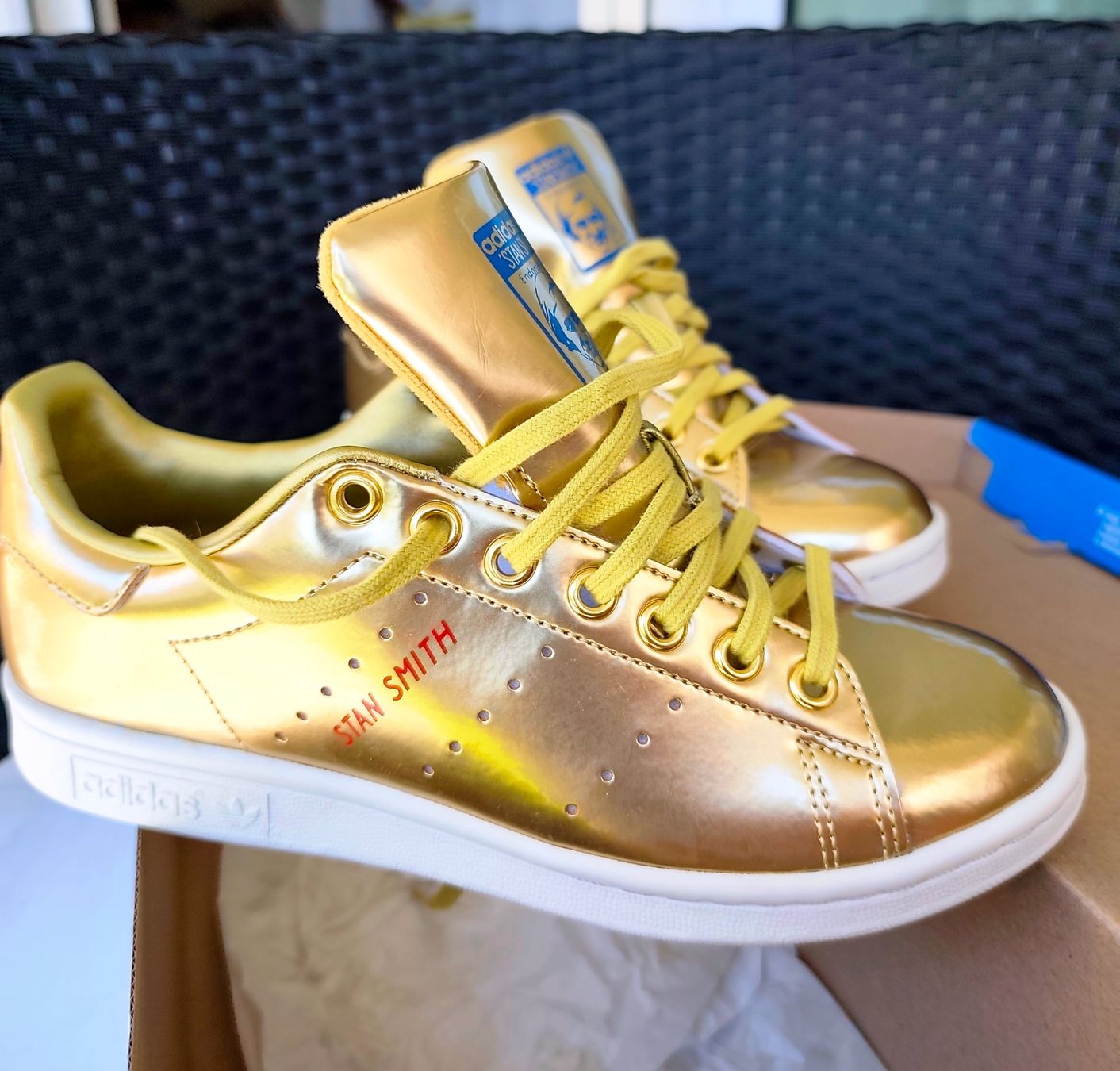 Adidas Scarpe da uomo: Adidas Stan Smith Gold Gr. 38 Brandneu – Nuovo e nell'imballaggio originale da kloten venduto da Docsgirl