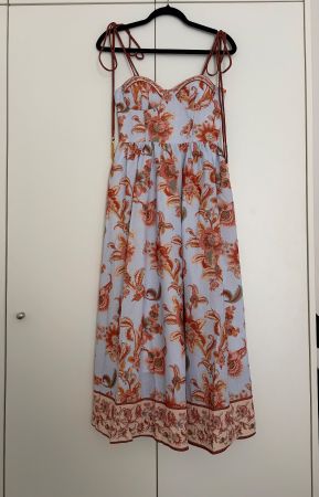 Bustier Summer Floral Midi Dress