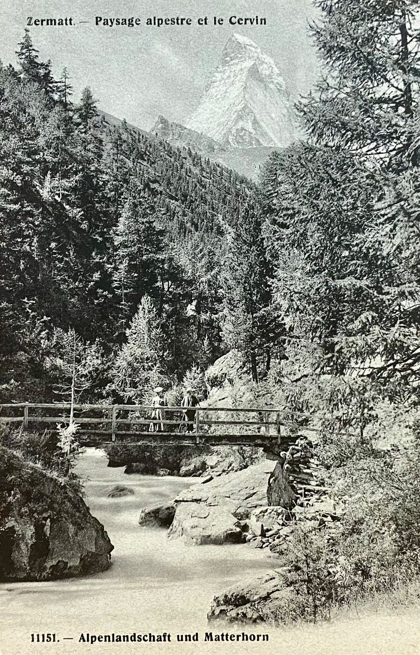 Cartoline postali: ZERMATT Alpenlandschaft & Matterhorn – Usato da Root venduto da ENGLAND-TREASURES 1