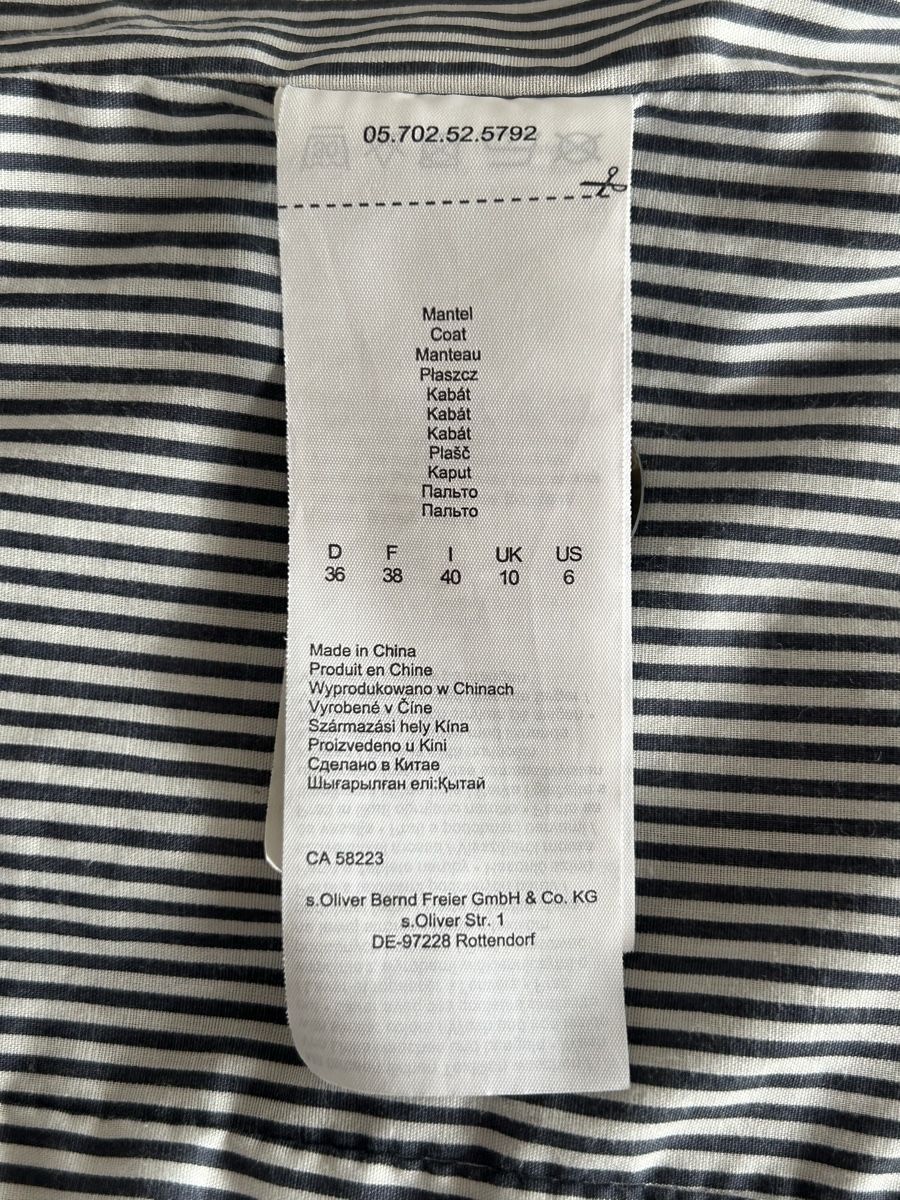 S.Oliver Cappotti: Trenchcoat S.Oliver dunkelblau – Usato da Küssnacht am Rigi venduto da bar_w9yj 5