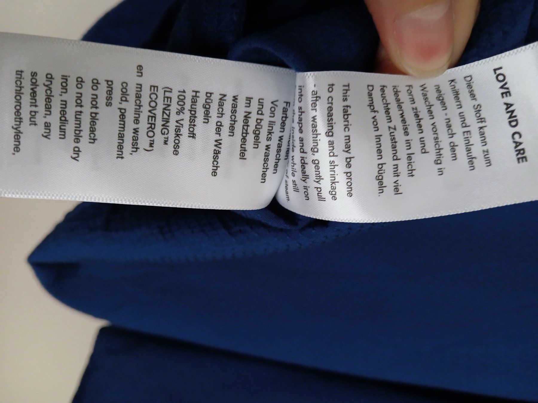 Blutsgeschwister Camicette: Blutsgeschwister Blusenshirt L dunkelblau – Nuovo (secondo la descrizione) da Zürich venduto da ast_8nph 5