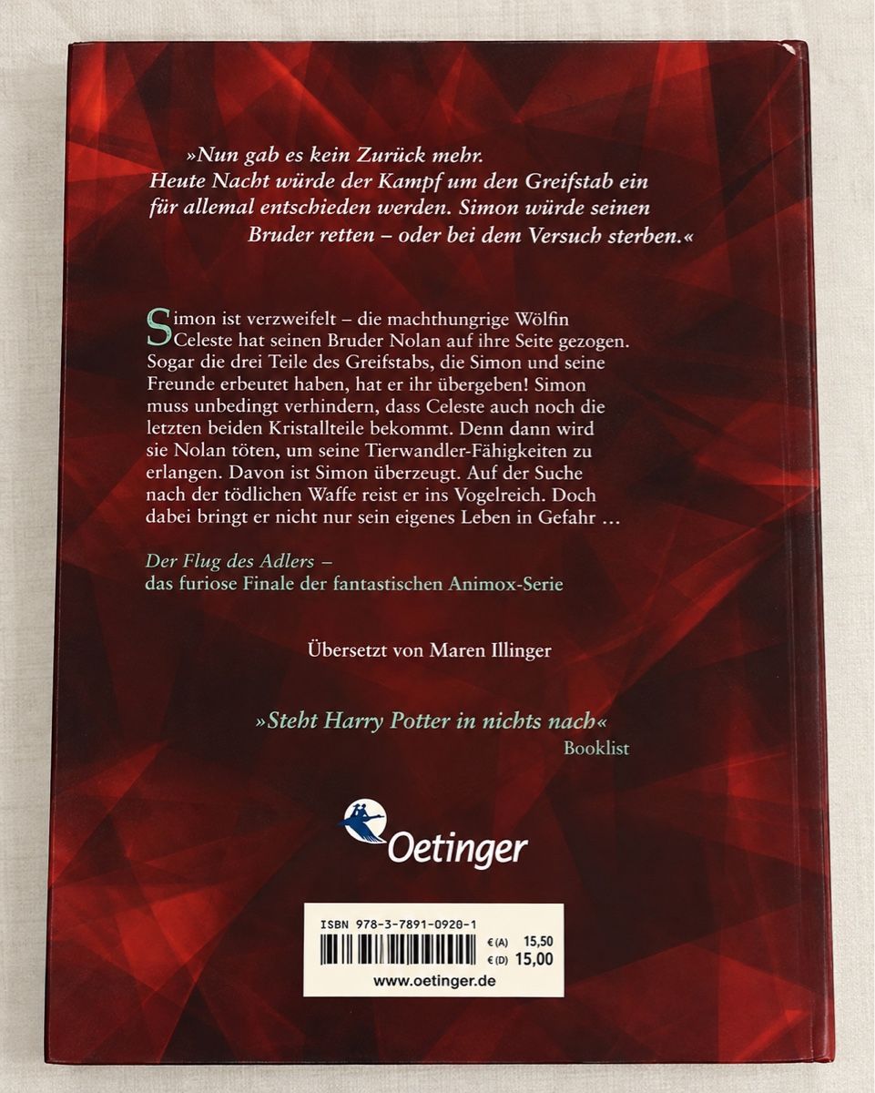 Libri: Animox: Der Flug des Adlers – Usato da Bassersdorf venduto da lev_75cn 1