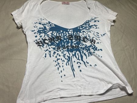 T-shirt donna Baily stampa blu tg S/M-chic e sexy 