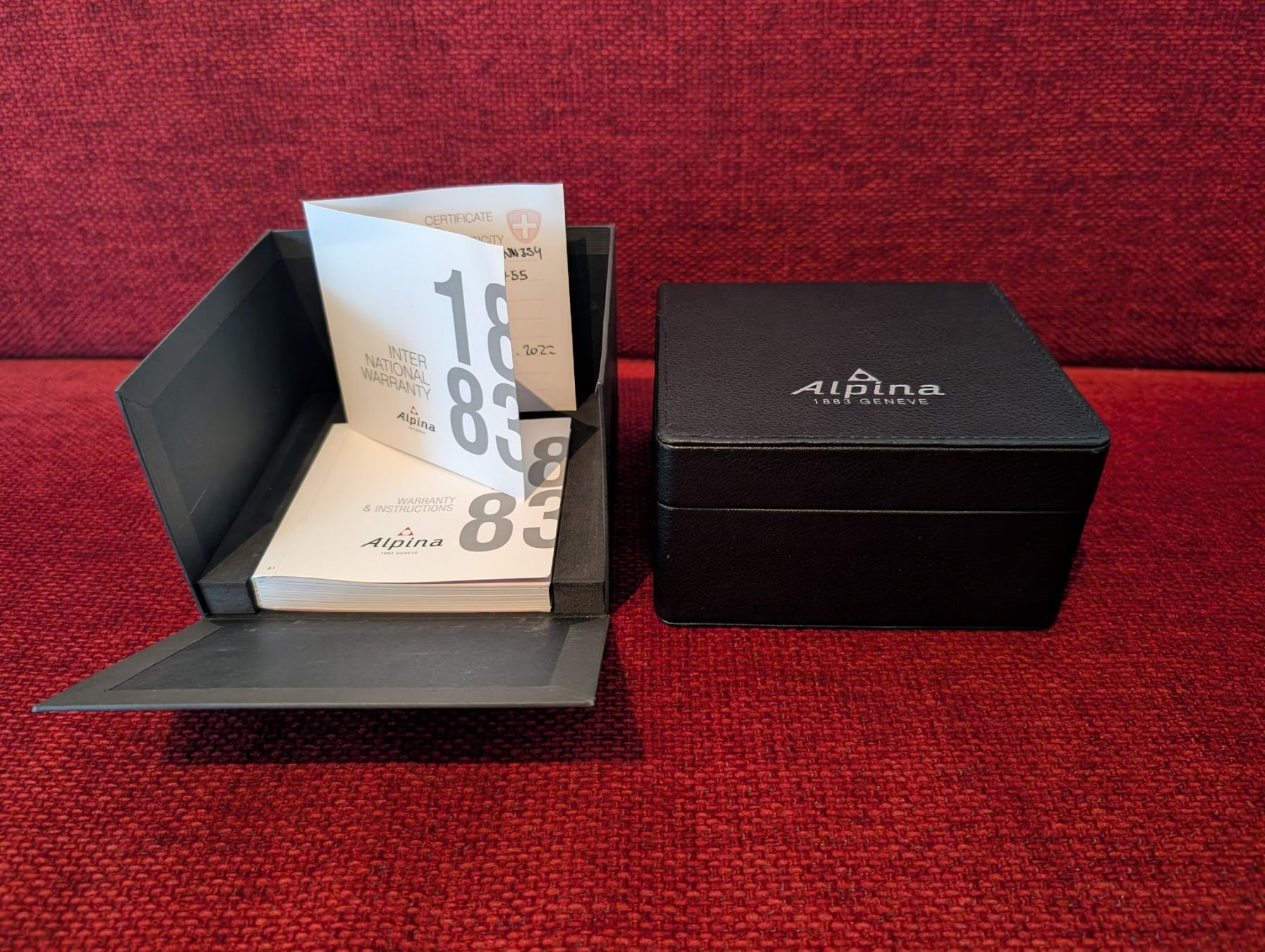 Alpina Orologi: Alpina Startimer Pilot Automatic 40mm, blau/rosé + Box, Pap. – Usato da Winterthur venduto da platten-laden 7