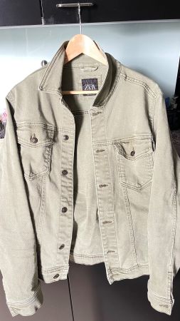 Jeans Jacke grün Grösse L