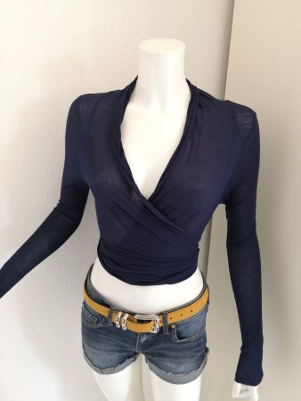 🤩ZARA WICKEL-TOP DUNKELBLAU NEU & GUCCI P.
