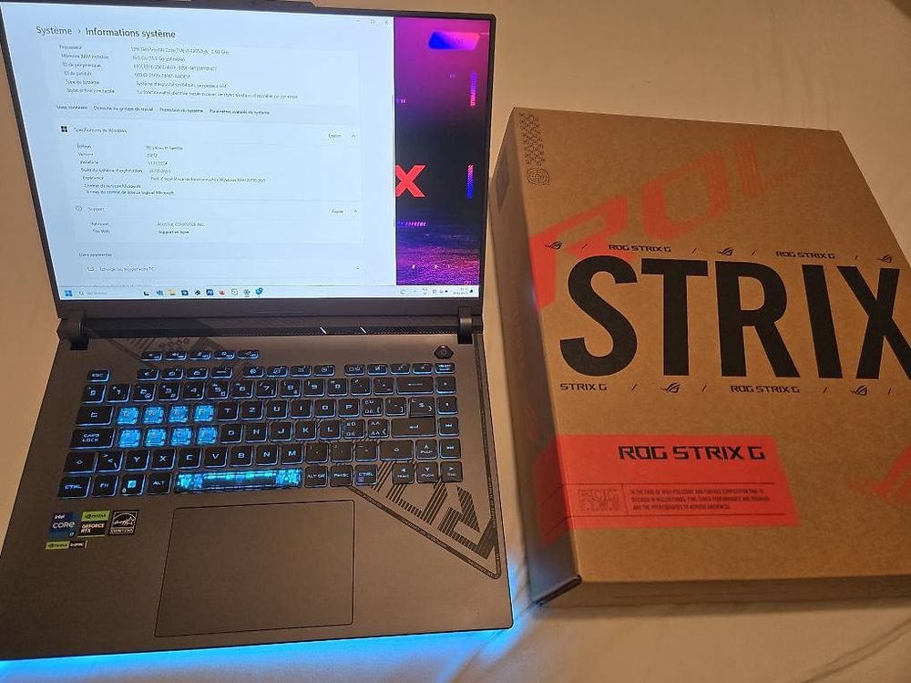 PC Gaming Asus ROG Strix G16 i7 RTX 4700 | Kaufen auf Ricardo