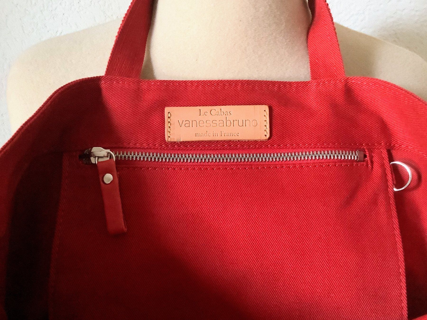 Vanessa Bruno Borse da donna: Vanessa Bruno Red Cabas Tote Bag – Usato da Founex venduto da sweetcouture 2