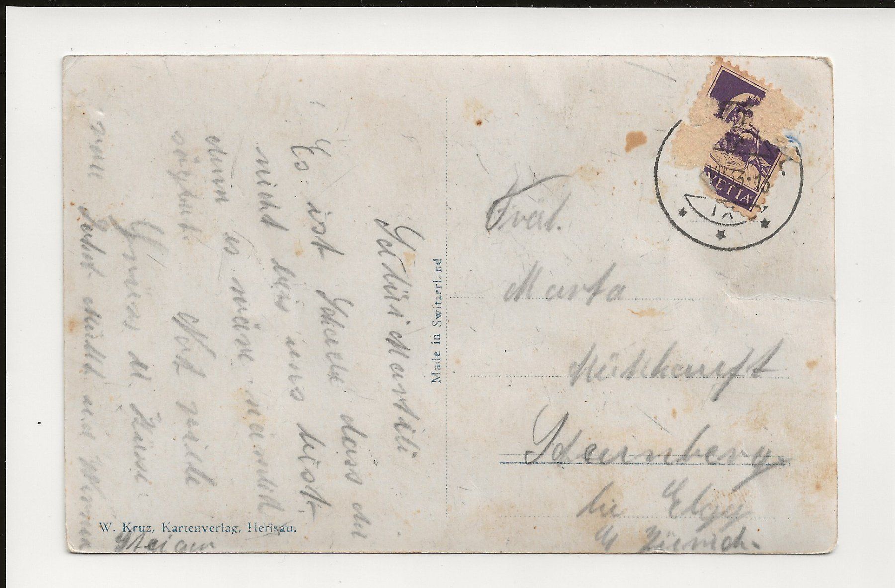 Cartoline postali: AK 1933 Wattwil SG – Usato da Greifensee venduto da 315WDO 1