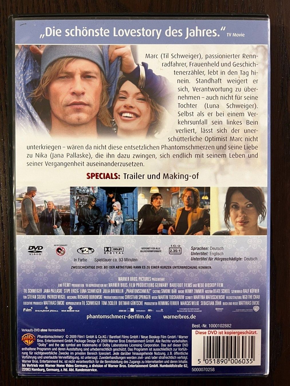 Tutti i DVDs: Phantomschmerz – Usato da Zürich venduto da FilmFreunde 1