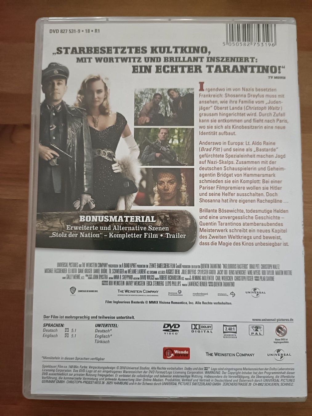 Tous les DVDs: Inglourious Basterds – D'occasion à Aarau par d_m_bf6g 1