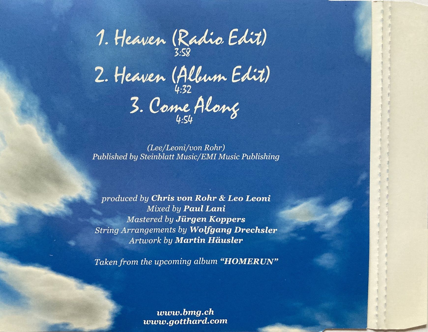 CD: GOTTHARD - HEAVEN – Usato da Bottens venduto da hotter-than-hell 1