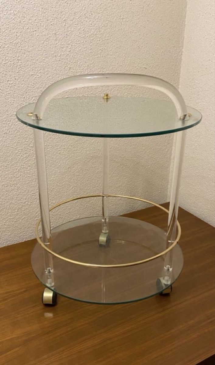 Dessertes: Eleganter Servierwagen, Glas & Messing – D'occasion à Zürich par R1908